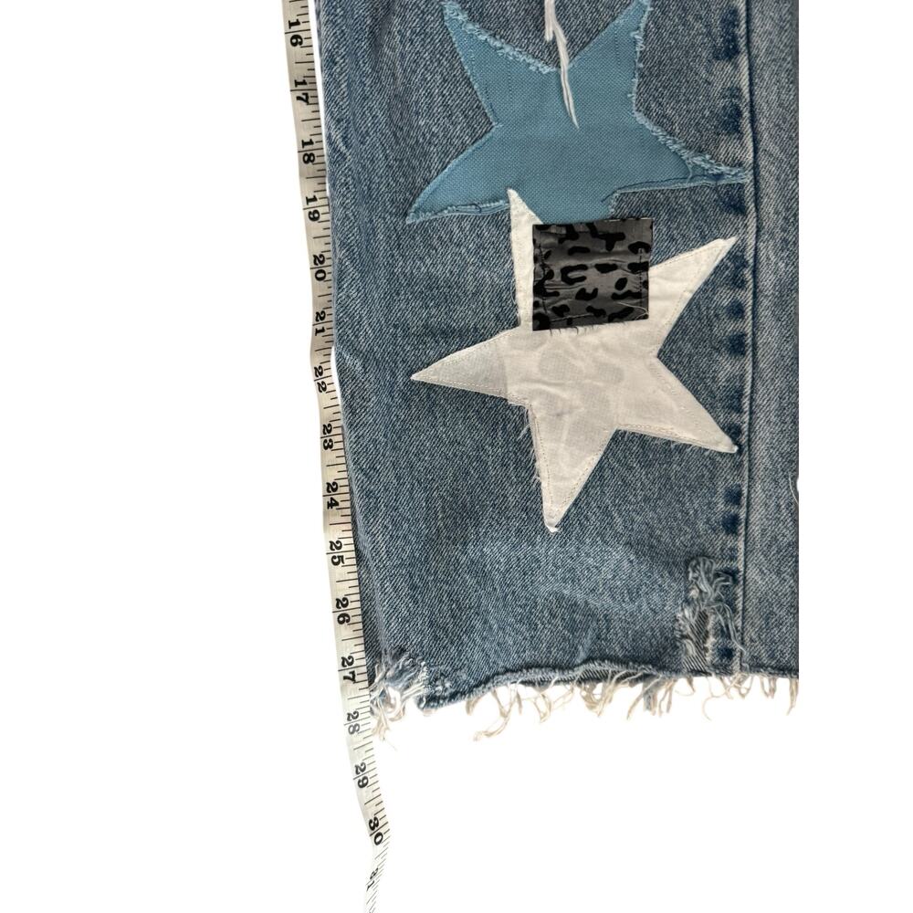 Tommy Hilfiger Patchwork Star Distressed Jeans | Size 8 | Vintage Y2K Deni - Picture 9 of 9